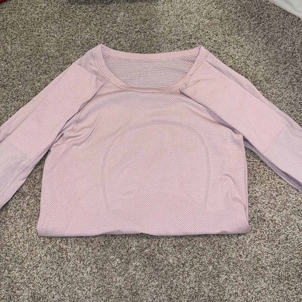 Pink lulu lemon long sleeve